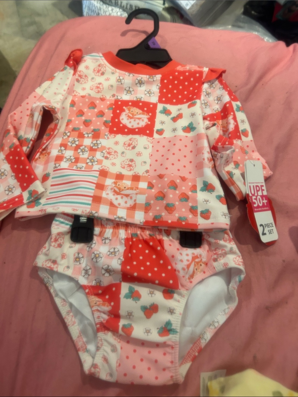 NWOT Sz 12 mths strawberry shortcake swim suit 2pc